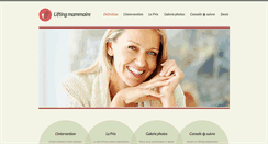 Desktop Screenshot of lifting-mammaire.net